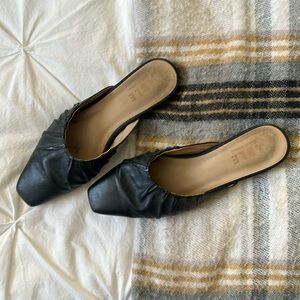 Able Margaret Mule in Black Napa size 7